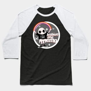 Lesbian and Emo Badge Baseball T-Shirt